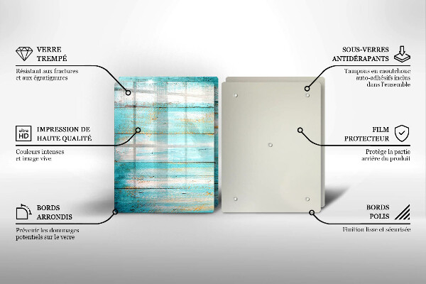 Protector pared cocina Tableros de madera antiguos