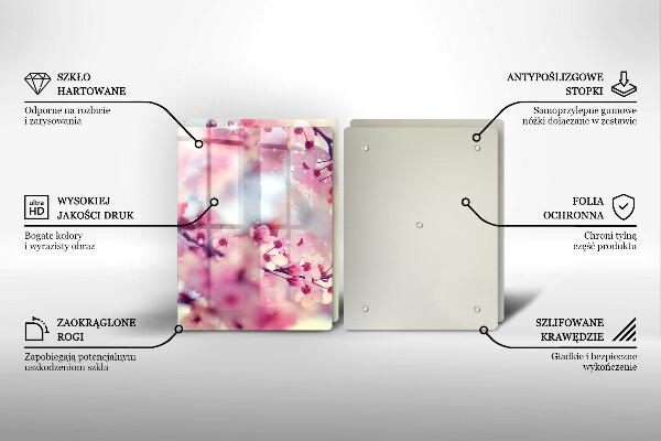 Protector pared cocina Flores de manzana de la naturaleza