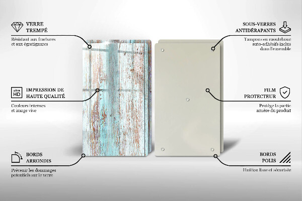 Protector pared cocina Viejos tableros vintage