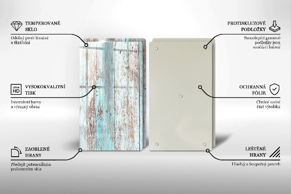 Protector pared cocina Viejos tableros vintage