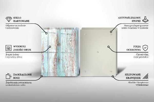 Protector pared cocina Viejos tableros vintage