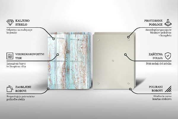 Protector pared cocina Viejos tableros vintage