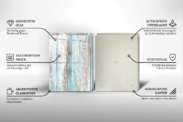 Protector pared cocina Viejos tableros vintage