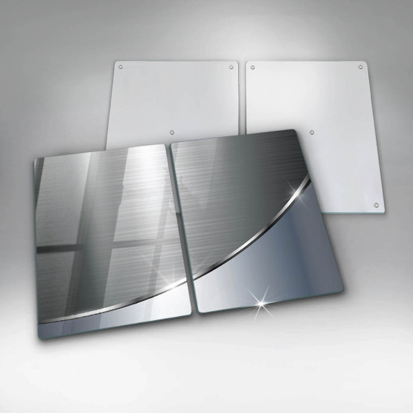 Protector pared cocina Patrón de abstracción de metal