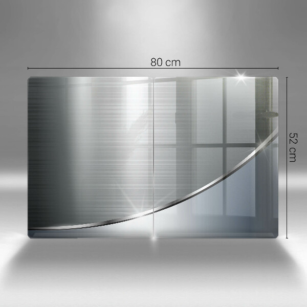 Protector pared cocina Patrón de abstracción de metal