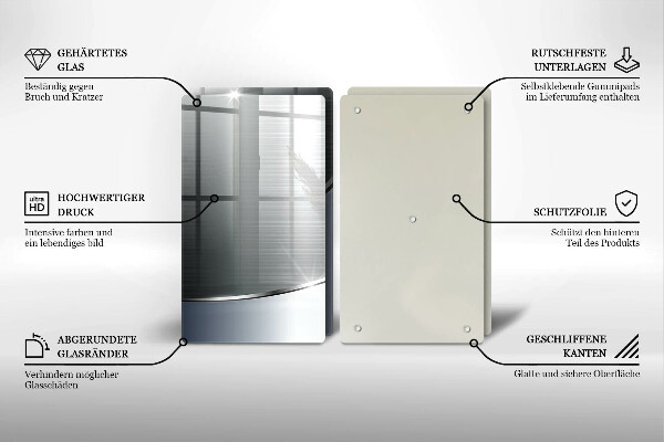 Protector pared cocina Patrón de abstracción de metal