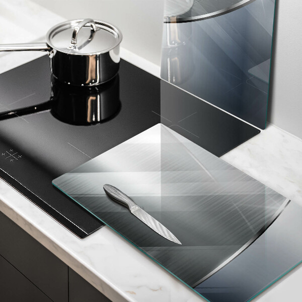 Protector pared cocina Patrón de abstracción de metal