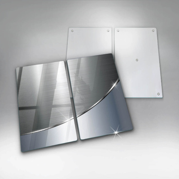 Protector pared cocina Patrón de abstracción de metal