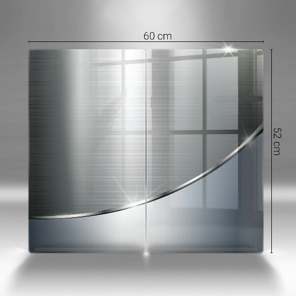 Protector pared cocina Patrón de abstracción de metal