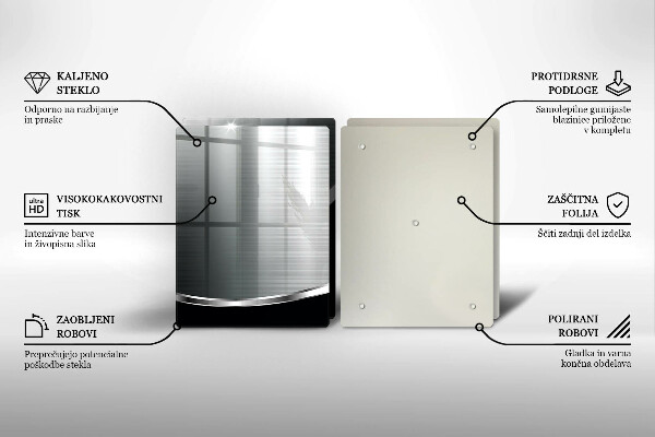 Protector pared cocina Abstracción con metal