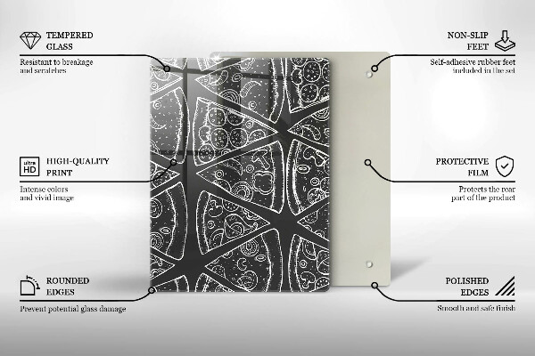 Cubre encimera Ilustración de pizza