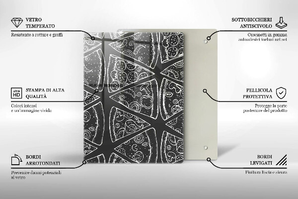 Cubre encimera Ilustración de pizza