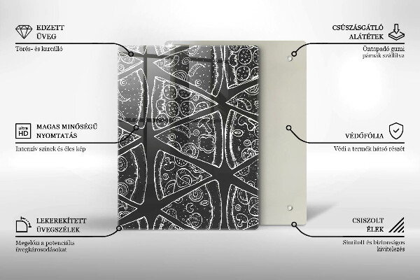 Cubre encimera Ilustración de pizza