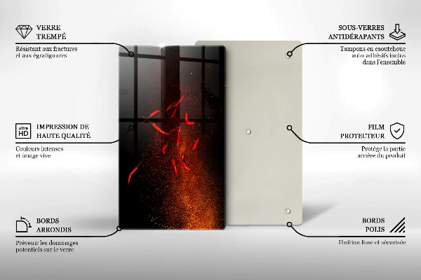 Cubre encimera Pimientos picantes