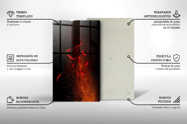 Cubre encimera Pimientos picantes