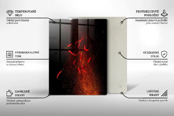 Cubre encimera Pimientos picantes