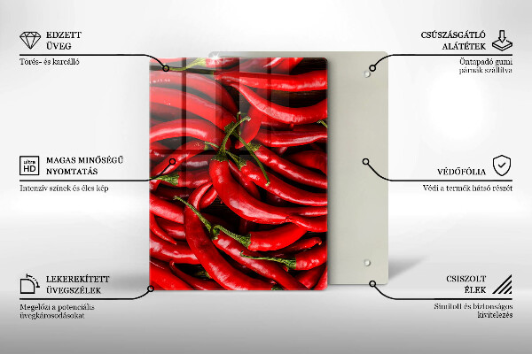 Cubre encimera Pimientos picantes
