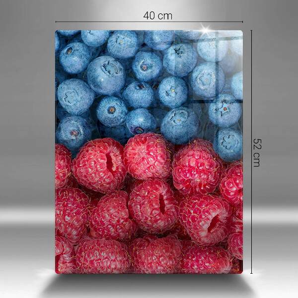 Cubre encimera Frutas de frambuesa y arándanos.