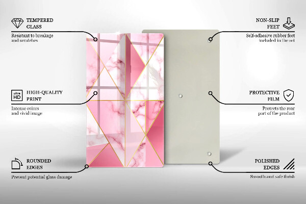 Cubre encimera Mármol geométrico