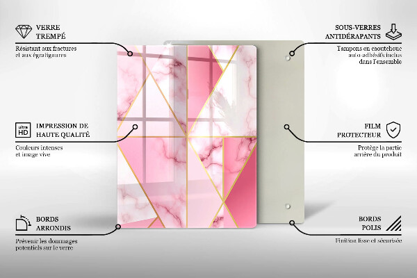 Cubre encimera Mármol geométrico