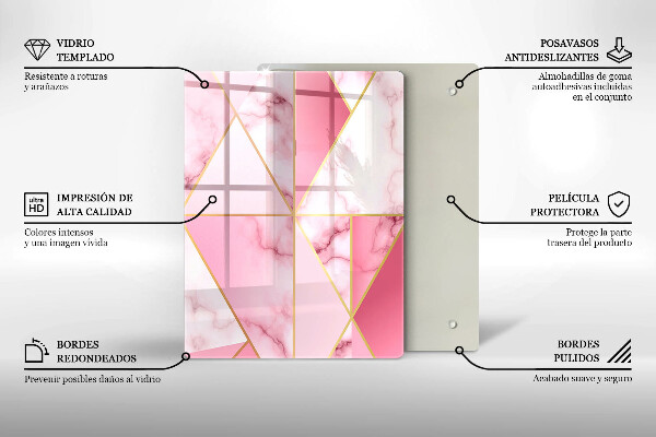Cubre encimera Mármol geométrico