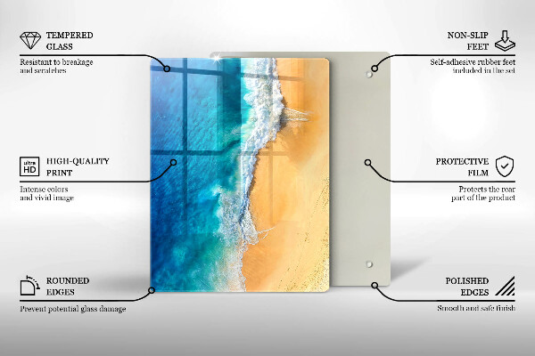 Cubre encimera Playa y mar