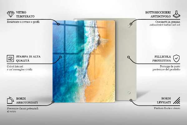 Cubre encimera Playa y mar