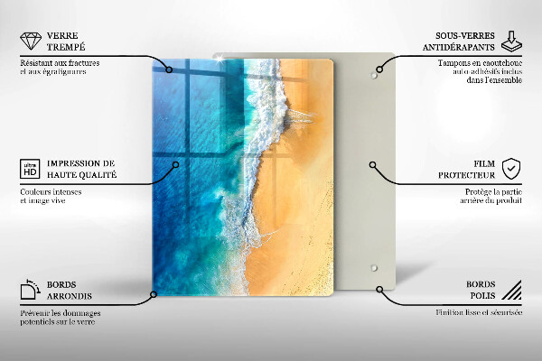 Cubre encimera Playa y mar