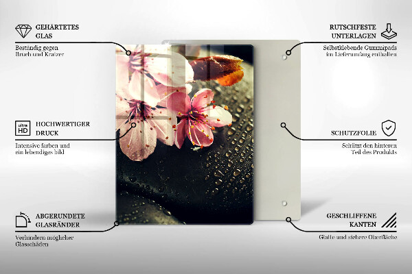 Cubre encimera Flores piedras zen