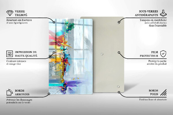 Cubre encimera Abstracción pintada