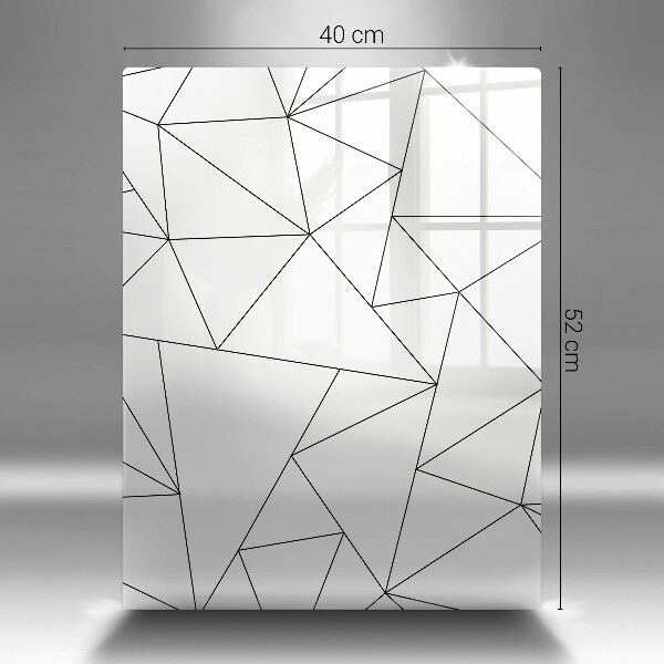 Cubre encimera Triángulos blancos