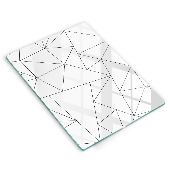 Cubre encimera Triángulos blancos