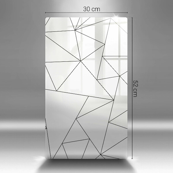 Cubre encimera Triángulos blancos