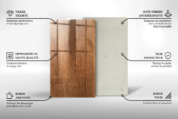 Cubre encimera Textura de madera