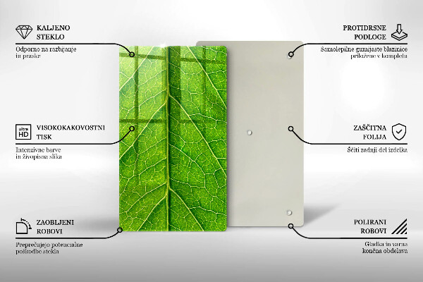 Cubre encimera Venas de las hojas naturales