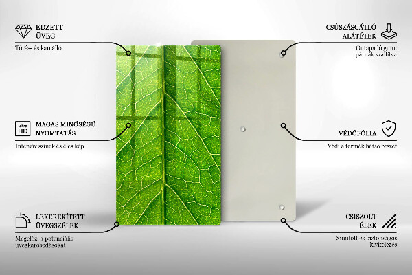 Cubre encimera Venas de las hojas naturales
