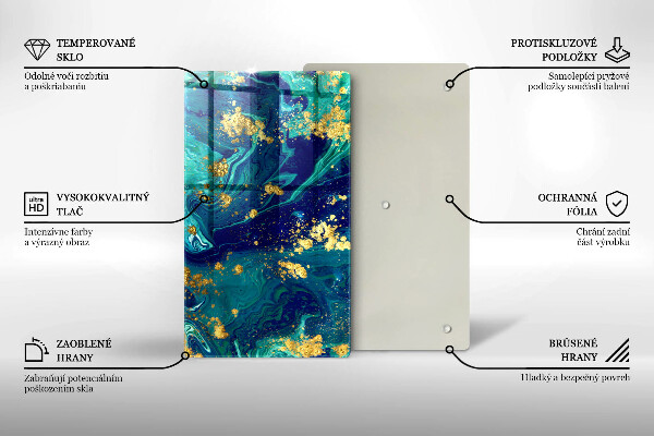 Cubre encimera Abstracción con oro