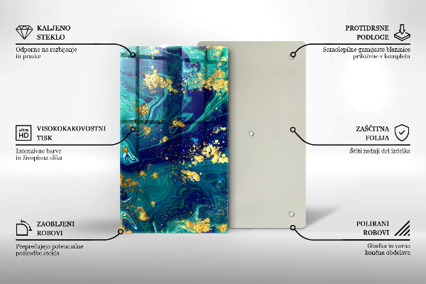 Cubre encimera Abstracción con oro