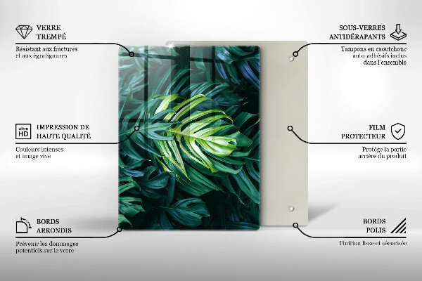 Cubre encimera Hojas de monstera salvaje