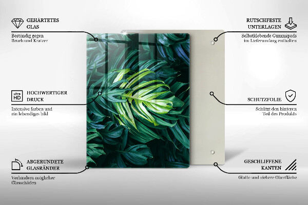 Cubre encimera Hojas de monstera salvaje