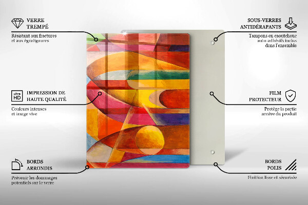 Cubre encimera Abstracción colorida