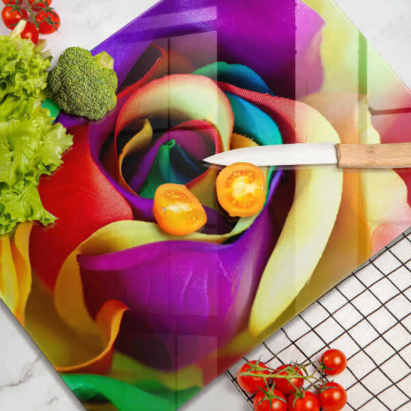 Cubre encimera Pétalos de rosa de colores