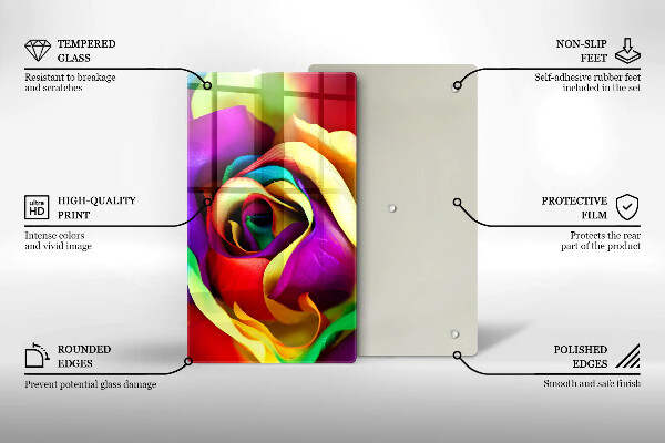 Cubre encimera Pétalos de rosa de colores