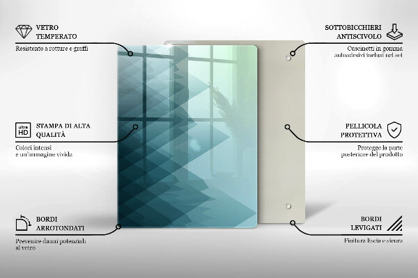 Cubre encimera Montañas abstractas