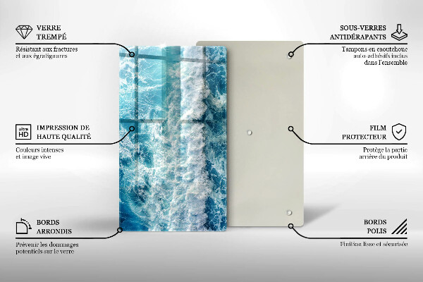 Cubre encimera Olas de agua de mar