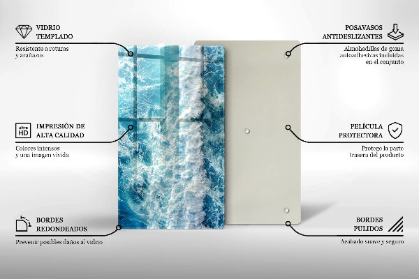 Cubre encimera Olas de agua de mar