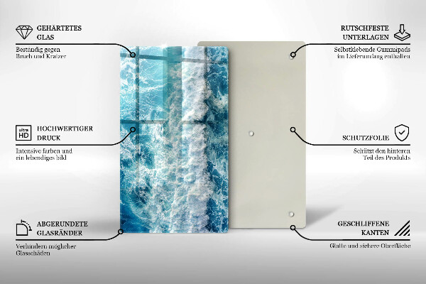 Cubre encimera Olas de agua de mar