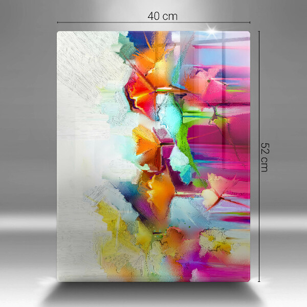 Cubre encimera Flores pintadas