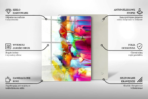 Cubre encimera Flores pintadas