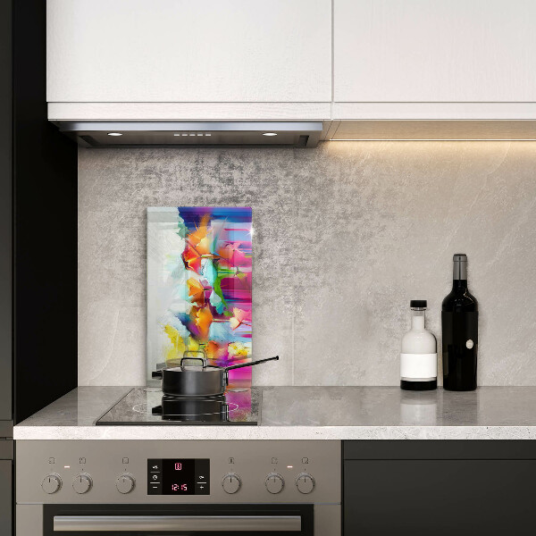 Cubre encimera Flores pintadas